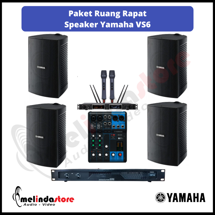 Paket Sound System Ruang Rapat Speaker Yamaha VS6 - 4 Speaker